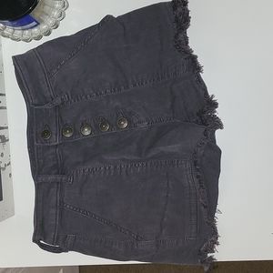 Never worn*SO high waisted shorts, dark grey, sz 26/3